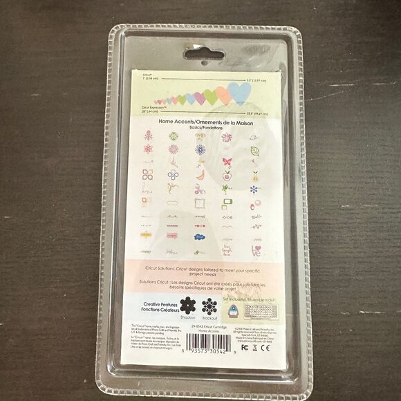 Cricut Solutions Home Accents Cartridge With Shadow 50 Shapes Provo Craft New Se - Picture 2 of 2